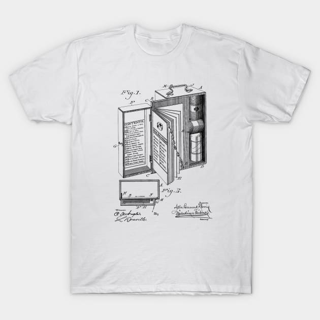 Emergency Case vintage patent drawing T-Shirt by skstring